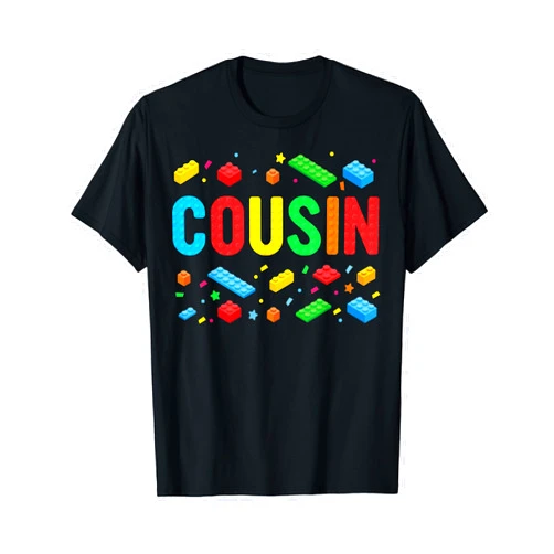 Master Builder Birthday Family Matching Gift Cousin Master Builder Building Bricks Blocks Family Matching T-Shirt