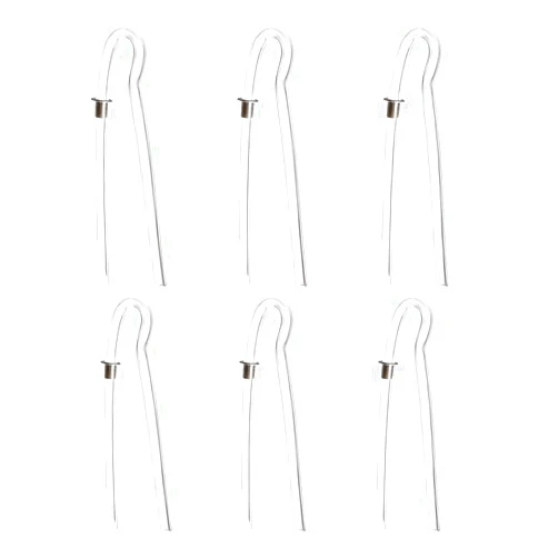 SOUNDLINK (6 Per Pack) Size #13 Preformed BTE Hearing Aid Earmold Clearing Tubing (3.2x2mm with Metal Tube Lock)
