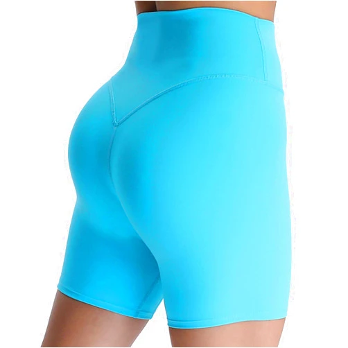 Aoxjox Metamorph Workout Biker Shorts for Women Tummy Control High Waisted Athletic Gym Running Deep V Yoga Shorts 6