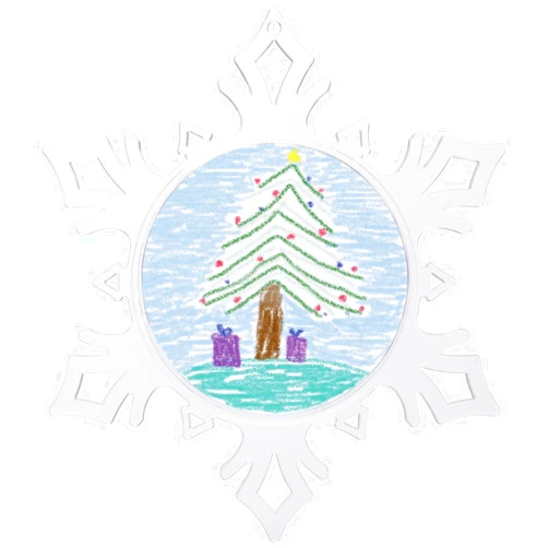 Snapins Make Your Own Acrylic Craft Photo Snowflake Ornaments - 12 Pack