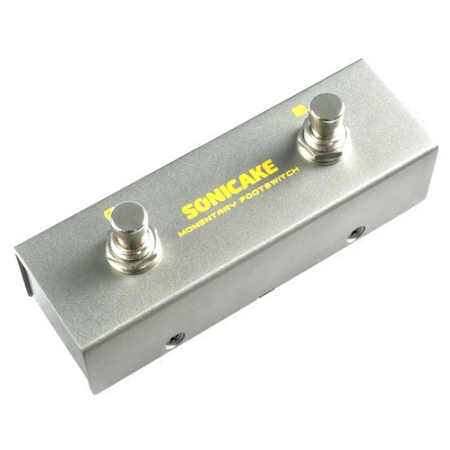 SONICAKE Dual Footswitch Pedal for Guitar Effect Pedal Dual Momentary Foot Switch Guitar Pedal with TRS Cable