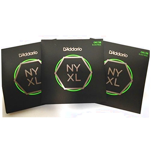 D'Addario 3 Sets of D'Addario NYXL 0838| Electric Guitar Strings | Super Light Gauge 08-38