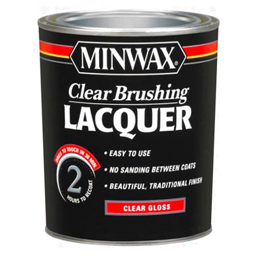 Minwax Brushing Lacquer 155000000, Quart, Clear