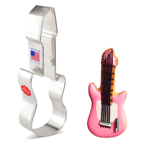 Ann Clark Cookie Cutters Electric Guitar Rock 'n Roll Cookie Cutter, 5.25