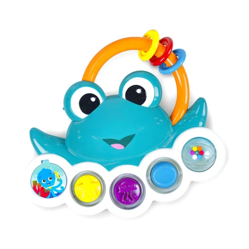 Baby Einstein Ocean Explorers Neptune’s Busy Bubbles Sensory Activity Toy, with Interactive Lights and Music, Ages 3+ Months