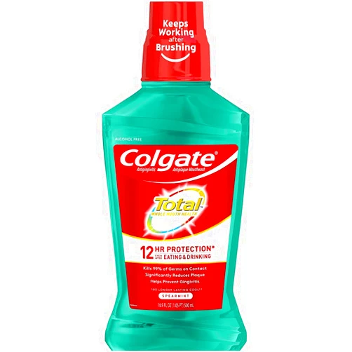 Colgate Total Advanced Pro-Shield Mouthwash, Spearmint, 16.9 Ounce (Pack of 2)