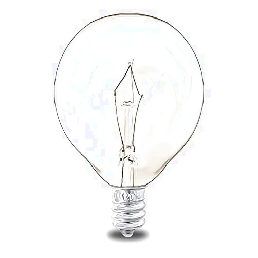 Leyoue Wax Warmer Bulbs,G50 120V 25Watt Bulbs for Warmers E12 Incandescent Candelabra Base Clear Light Bulbs.