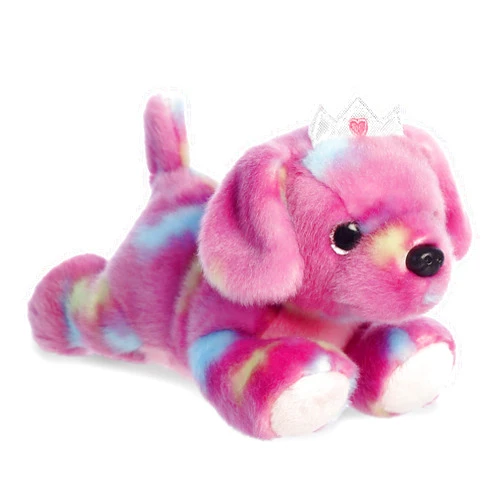 Aurora® Vibrant Bright Fancies™ Princess Tutti Puppy™ Stuffed Animal - Eye-Catching Fun - Delightful Cuddles - Purple 7 Inches