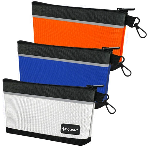 TICONN Tool Pouches with Zipper, 1680D Oxford Small Tool Bags, Waterproof Utility Bag Zipper Pouch for Tool Organizers and Storage (3 Pack Medium)