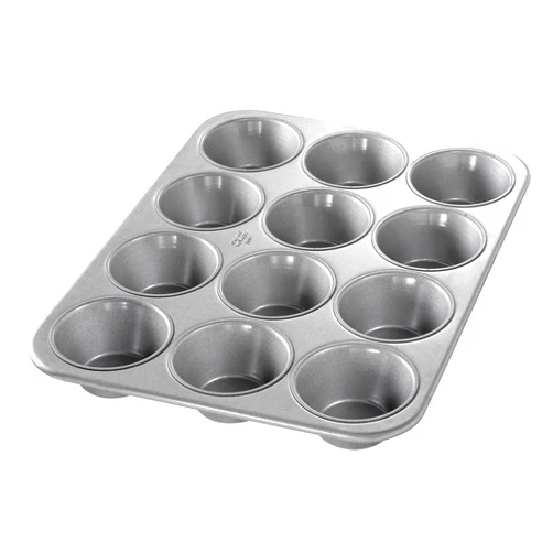 Chicago Metallic 43695 Glazed 12-Cavity Pecan Roll/Large Muffin Pan