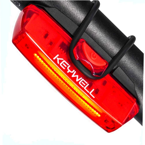 KEYWELL Bike Tail Light USB Rechargeable - Super Bright LED Rear Bicycle Light Clip On as Red Back Taillight with 6 Lighting Modes for Road Mountain Cycling Safety Accessories (Red)