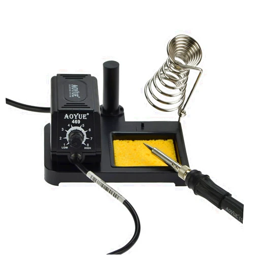Aoyue 469 Variable Power 60 Watt Soldering Station with Removable Tip Design- ESD Safe