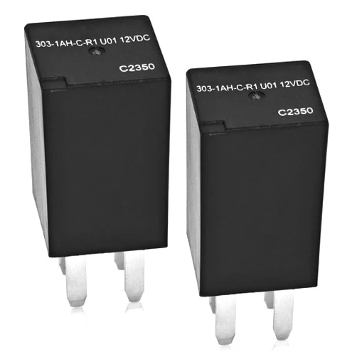 Casalytics Relay 303-1AH-C-R1-U01 12VDC - (Set of 2), Micro Automotive Relay for Polaris RZR Slingshot Cooling Fan - SPNO 20A 12VDC Relay