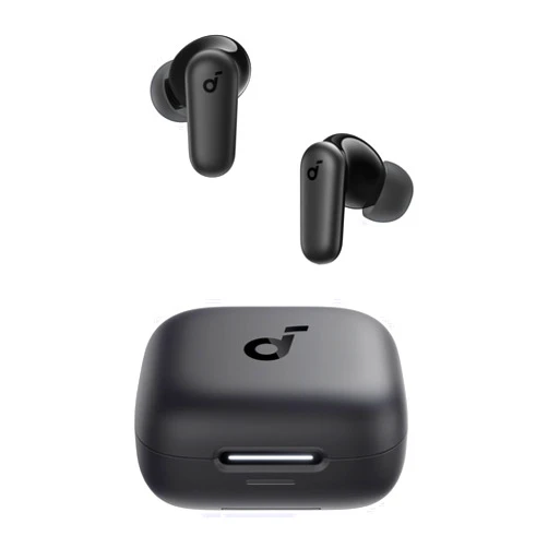 Soundcore P30i by Anker Noise Cancelling Earbuds, Strong and Smart Noise Cancelling, Powerful Bass, 45H Playtime, 2-in-1 Case and Phone Stand, IP54, Wireless Earbuds, Bluetooth 5.4 (Black)