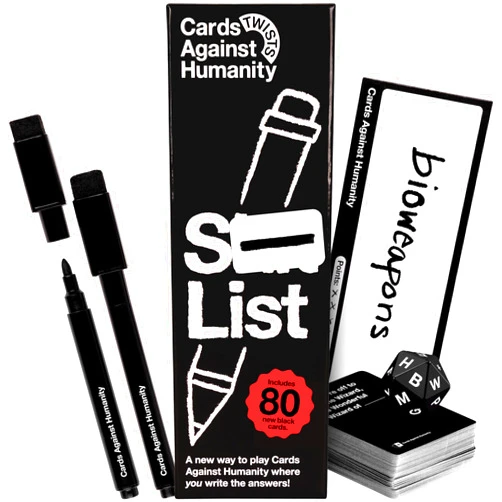 Cards Against Humanity: S⸺ List • A New Twist on The Classic Adult Party Game • New Expansion, Plus a Whole New Way to Play Where You Write Your own Answers