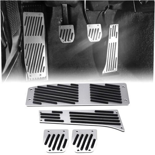 Acouto e46 pedals, Car Foot Pedals for 1 3 5 7 X1 Series E30 E32 E34 E36 E38 E39 E46 E87 E90 E91 E92 4pcs Car Manual Clutch Brake Foot Rest Pedal Pads