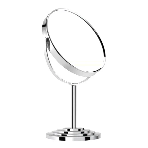 NAYSAYE Round Tabletop Vanity Mirror - Double Sided Makeup Table Mirror stand with 1X/4X Magnifying (7-inch)
