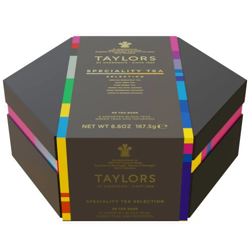 Taylors of Harrogate Specialty Tea Selection, Assorted Black, Green, & Herbal Teabags, 90 count