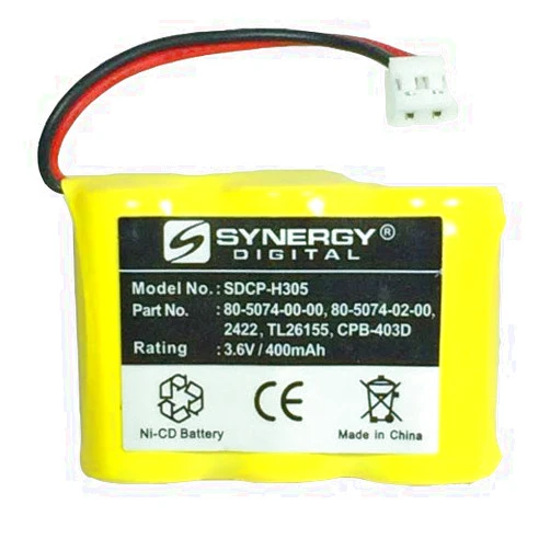 Synergy Digital Cordless Phone Battery, Compatible with Sony SPPQ-AQ600 Cordless Phone, (Ni-CD, 3.6V, 400 mAh) Ultra High Capacity, Replacement for Sony BP-T27 Battery
