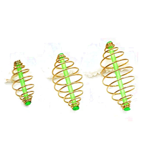 DKEKE 24PCS Saltwater Bottom Rigs Making Fishing Tackle Method Feeder Bait Spring Cage for Carp Fishing Rig DKEKE