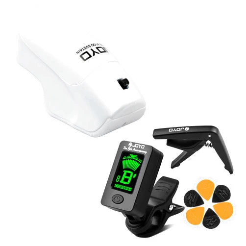JOYO JGE-01 Infinite Sustainer Guitar Strings Sustainer with JT-01 Guitar Tuner Capo & Picks Kit