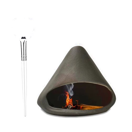 Sixbaola Palo Santo Holder Burner, Ceramic Incense Holder, Chimneys Sage Holder for Meditation Decor,Yoga Room(Set03)