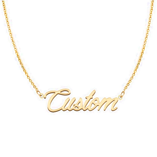 Aoloshow Personalized Name Necklace Custom Any Name Necklaces Jewelry for Womens New Mom Bridesmaid Gift