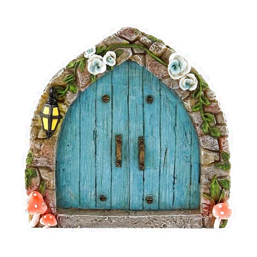 HHHJ Fairy Doors for Trees Outdoor, Miniature Garden Accessories Outdoor Decor Kit Tree Stump Decor, Elf Door House Decoration 1PC