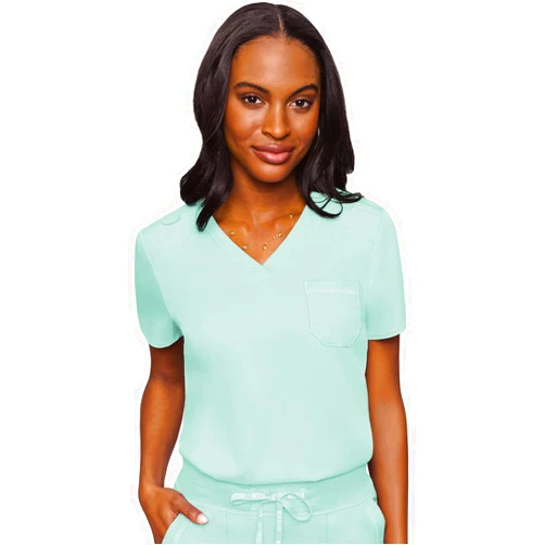 Med Couture Touch Women’s Chest Pocket Tuck in Top