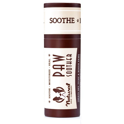 Natural Dog Company Paw Soother Balm, 2 oz. Stick, Dog Paw Cream and Lotion, Moisturizes & Soothes Irritated Paws & Elbows, Protects from Cracks & Wounds