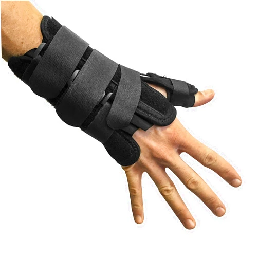 CROSSTRAP Thumb & Wrist Brace | Right or Left Hand Splint & Stabilizer with Adjustable Strap and Removable Splint (S/M)