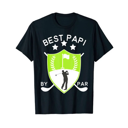 Aberdeen Family T Shirt Best Papi by Par Golf T-Shirt Golfer Father's Day Birthday