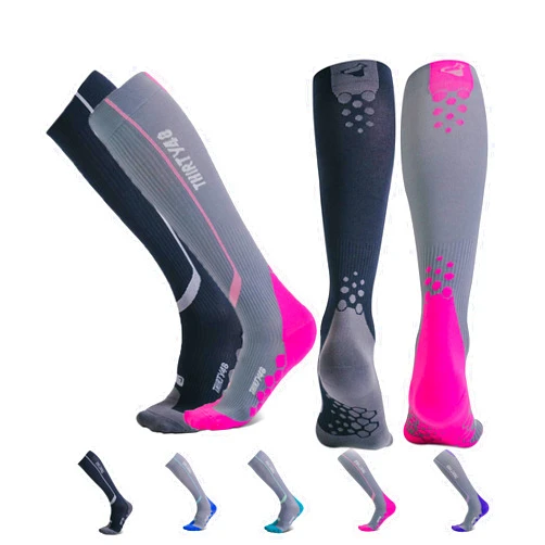 Thirty48 Elite Compression Socks Women & Men Graduated 20-30mmHg for Running, Athletic, Flight Sock - Performance & Recovery