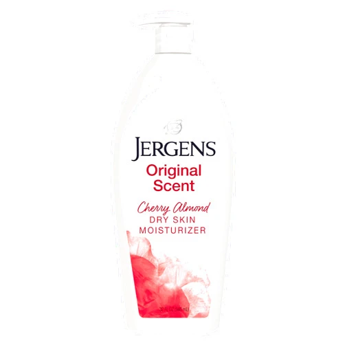 Jergens Original Scent Dry Skin Body Lotion, Hand and Body Moisturizer, Cherry Almond Essence, Dermatologist Tested, 32 Oz