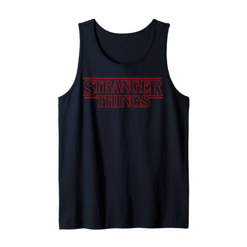 Stranger Things Netflix Stranger Things Outline Logo Tank Top