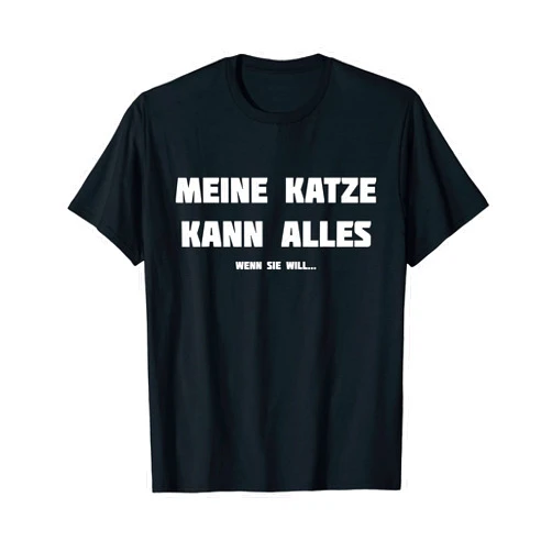 Lustige Katzen Sprüche Katze Geschenk Weihnachten Meine Katze kann alles Funny Cat T-Shirt Gift Idea T-Shirt