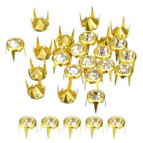 uxcell 120Pcs Rhinestone Stud Refills, 8mm/0.31