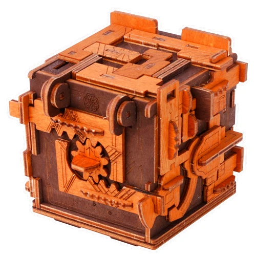WOODEN.CITY Challenging Escape Room Puzzle Box - Hard Puzzle Box - Clue Box Escape Puzzle - Difficult Puzzle Box - 3D Escape Room Puzzle - Brain Teaser Gift Box - Escape Room Box - Steampunk
