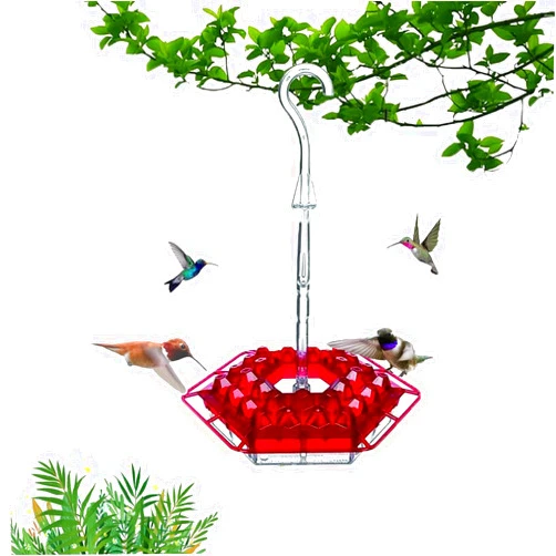 Generic Sherem Hummingbird Feeder, 2025 New Shirem Hummingbirds Feeder, Ant and Bee Proof, Hummingbird Feeders for Outdoors Hanging, Easy to Clean and Refill (Red)