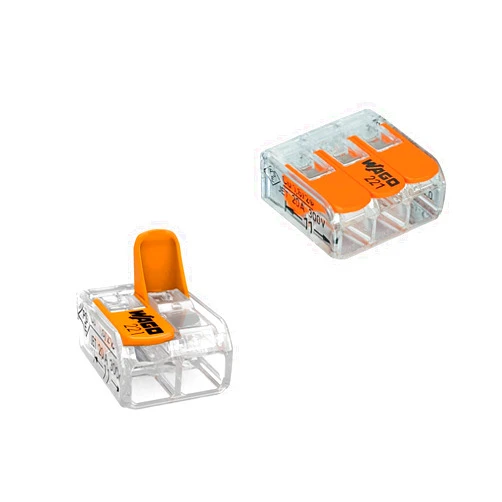 EJS WAGO 221 Series 150 pcs Lever-Nuts Wire Connector Assortment Pack (100) 2-Port 221-412 (50) 3-Port 221-413