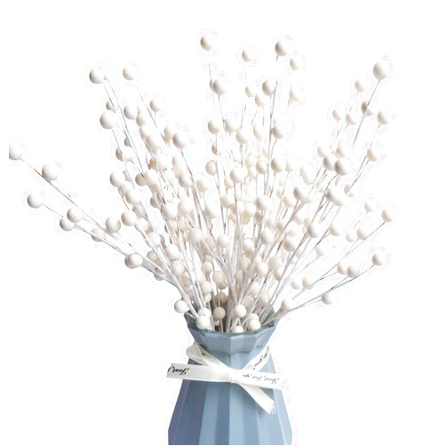 Kunjocy 10 Pack Holly Berry Stem Picks, 14.4