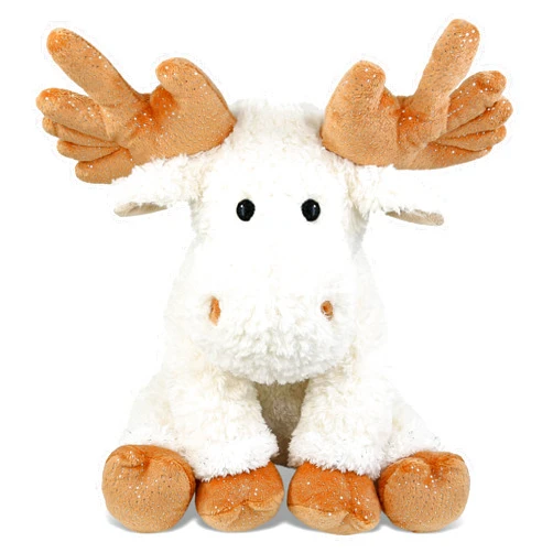 DolliBu Fancy Floppy Moose Stuffed Animal - Soft Huggable Moose Stuffed Toy, Adorable Playtime Wildlife Plush Toy, Cute Cuddle Gifts, Super Soft Plush Doll Animal for Kids - 10.5 Inches