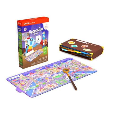 Osmo - Detective Agency - Ages 5-12 - Solve Global Mysteries - Educational Learning Games - STEM Toy - Gifts for Kids - Ages 5 6 7 8 9 10 11 12-For iPad, iPhone or Fire Tablet (Osmo Base Required)