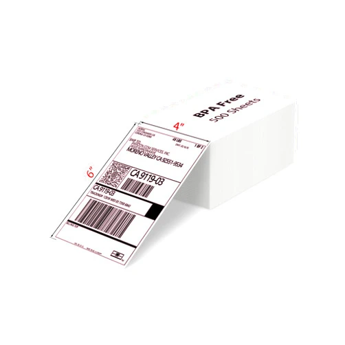 JADENS 4X6 Thermal Direct Shipping Label Compatible with JADENS MUNBYN, IDPRT, Rollo, Postage Label Paper for Small Businesses, 250 Labels/Pack, Pink