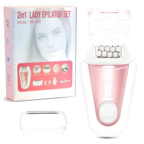 YHC Epilator for Women – Cordless 2-in-1 Hair Removal with 32 Tweezers, Rechargeable Electric Shaver for Legs, Arms & Body