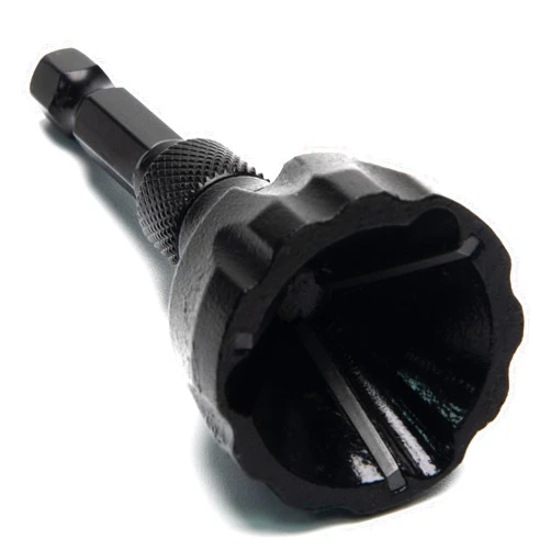 Vouyar Deburring External Chamfer Tool, with Tungsten Carbide Blade, Deburring Chamfering Drill Bit, Remove Burr Tools Quick Release Hex Shank. Improved Durability and Sharpness. Fits 1/8