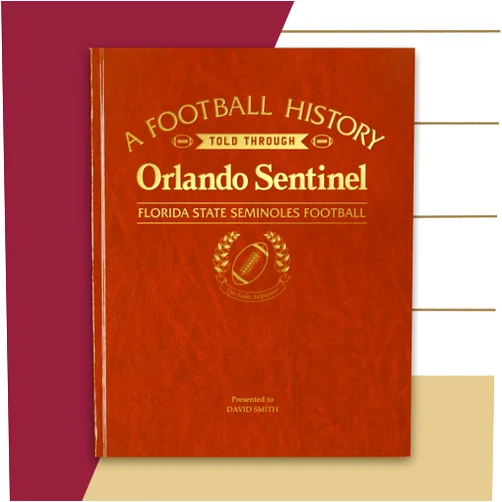 Signature gifts Personalized College Football Newspaper History Book, A3 Large Deluxe Hardcover - College Football Fan, Alumni, Students Keepsake Gift