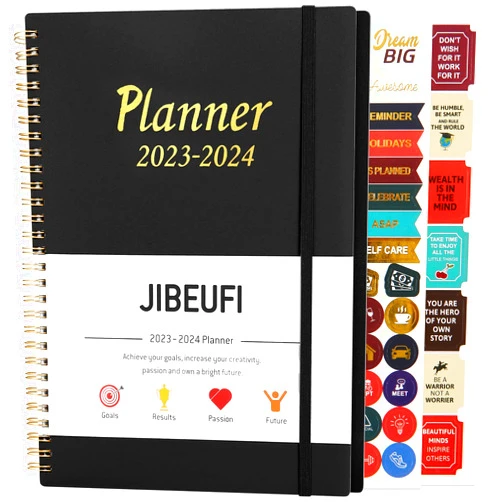 Jibeufi 2023-2024 Planner, Jibeufi Planner 2023-2024 Weekly & Monthly Planner from July 2023 - June 2024, 7
