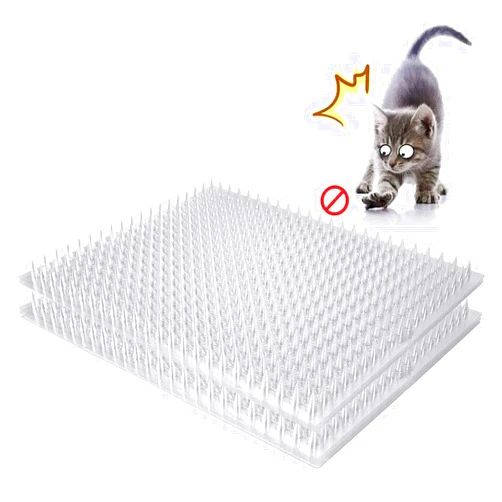Aocoray 14 Pack Cat Deterrent Outdoor/Indoor Scat Mat, Pet Deterrent Training Mats, Keep Cats/Dogs Away Plastic Mats with Spikes, 23 Sq.ft, 16 x 13 Inches