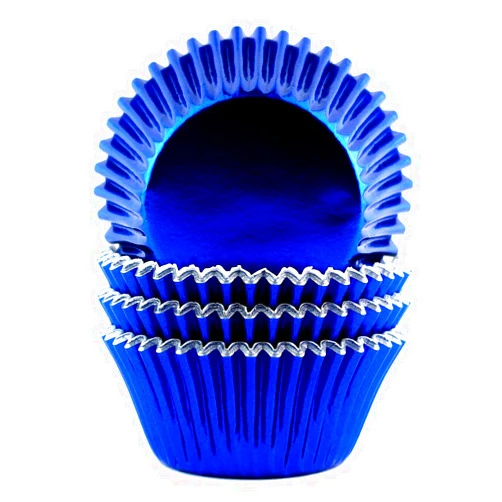 Eoonfirst Foil Cupcake Liners Standard Baking Cups 100 Pcs (Navy Blue)